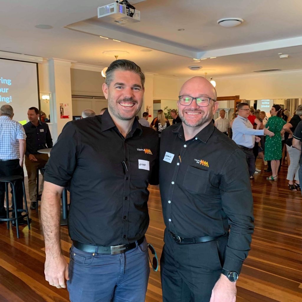 Nathan and Anthony from Triple M attended the #lovebundy breakfast event.