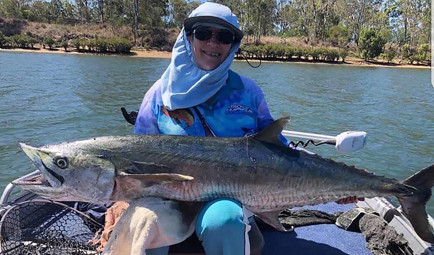 Grandma reels in huge Burnett River spanish mackerel – Bundaberg Now