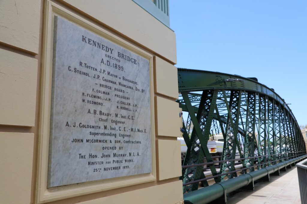 Kennedy Bridge plaque