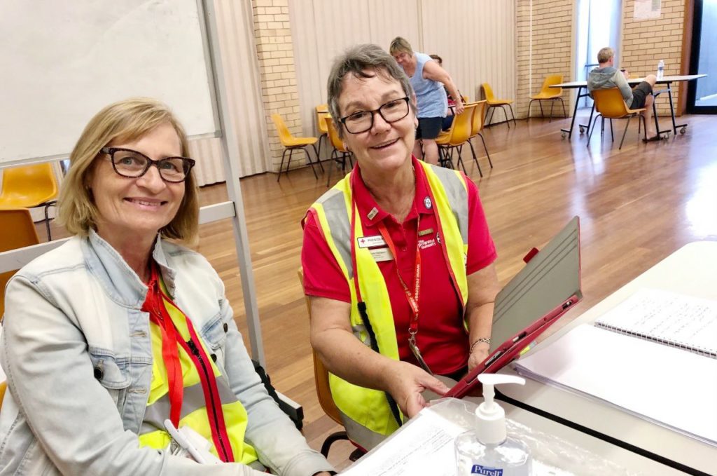 Bushfire evacuation centre