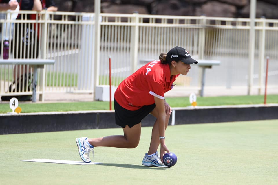 Connie Rixon bowls