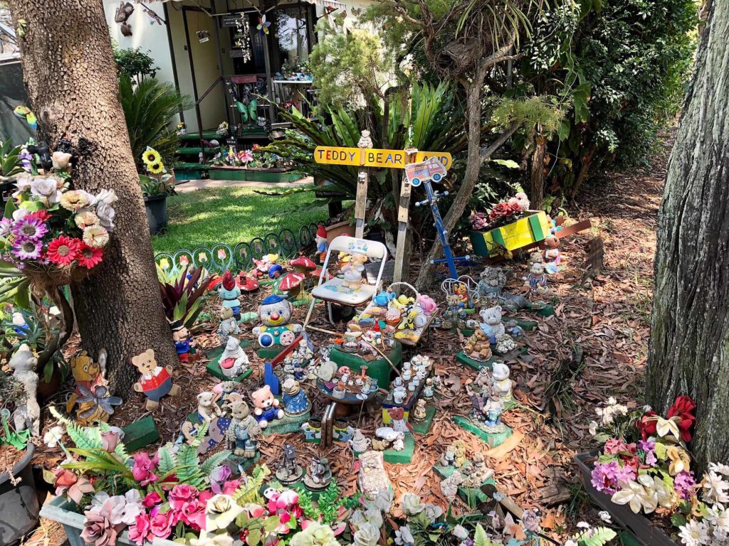 A small section of the range of ornaments on show much to the delight of visitors to the Fantasy Garden.