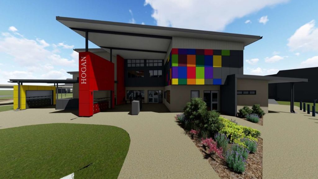 An artist impression of the planned Shalom College construction.