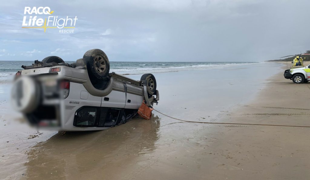 4WD beach rollover