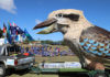 31 07 2020 Giant Kookaburra visits Kalkie State School