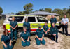 A section of the Woodgate First Responders at their beachside training rooms on Saturday. Pictured (kneeling from left) Sue Schulz, Wendy McLaughlin, Greg McLaughlin, Daphne Brettell and Susie Barr. (Standing) Wendy Gearside, Jacquie Rogerson, Warren Smith (QAS) and Michael Formica (QAS, OIC Childers).