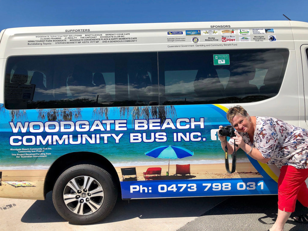 A winning image. Woodgate Beach photographer Traci Osborne supplied the image that decorates the new Woodgate Beach Community Bus.