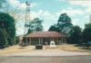 The original site for the Childers 50 years Time Capsule Cairn was in the centre of Clock Tower Park prior to its redevelopment and renaming as Millennium Park in 2000.
