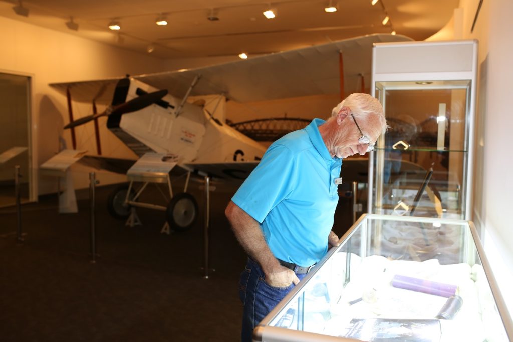 Hinkler Hall of Aviation Volunteer Geoff Woodspey 