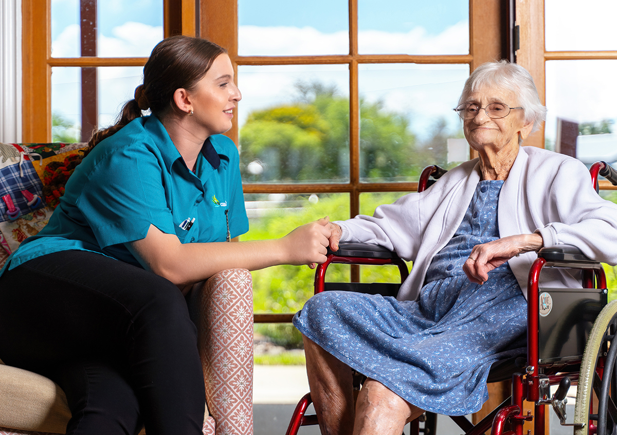 Carers undertaking specialised dementia training