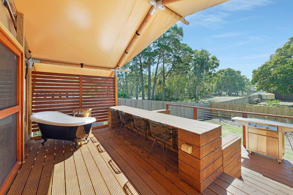 NRMA Woodgate Beach Holiday Park Safari Tent outlook