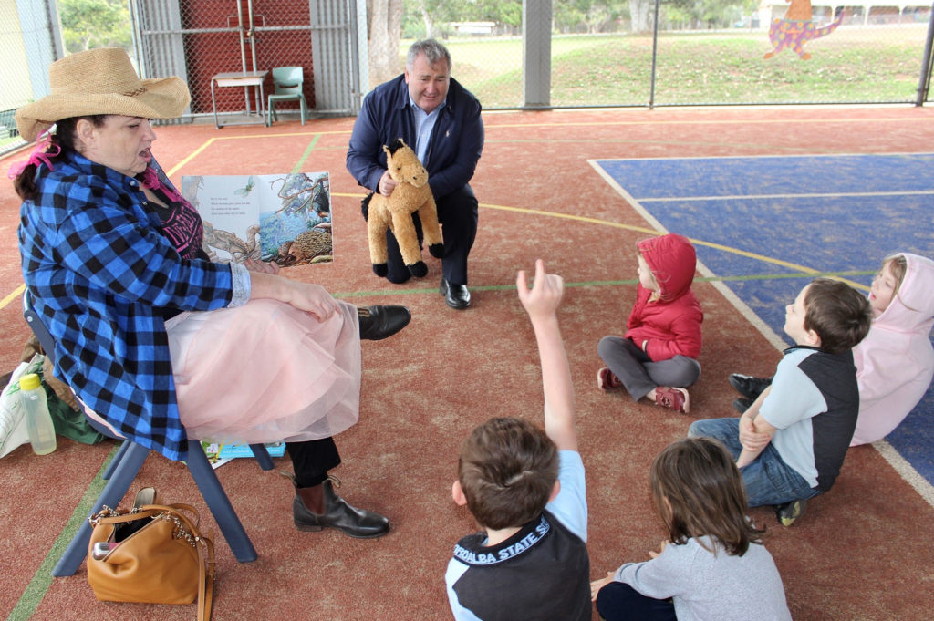Mayor Jack Dempsey dropped into Cordalba State School to assist with the annual Read To Me Day program.   
