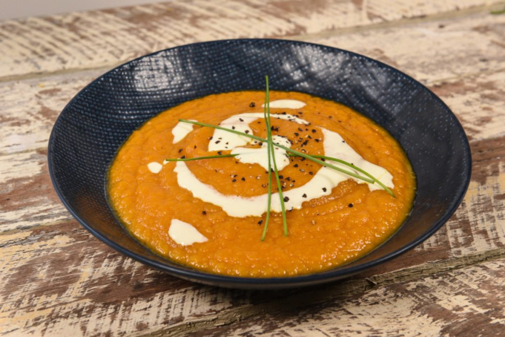 Roasted sweet potato soup