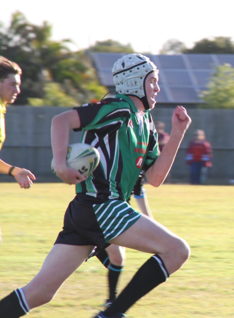 Tom Elphinstone in action for St Patrick's Primary School