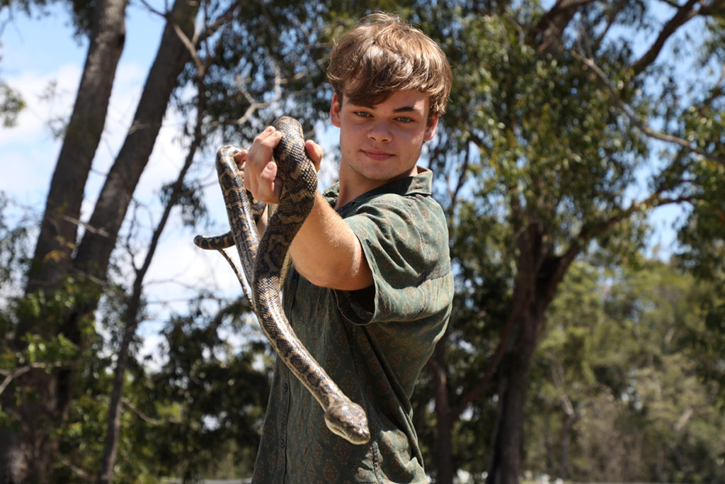 Snake catcher Jake Stinson