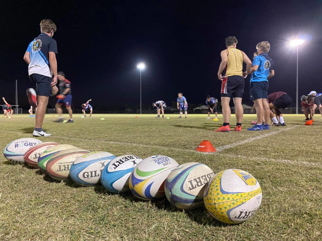 The Waves Falcons Rugby Union Club first 7s session.