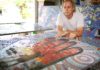 Paul Perry finishes mosaic masterpiece
