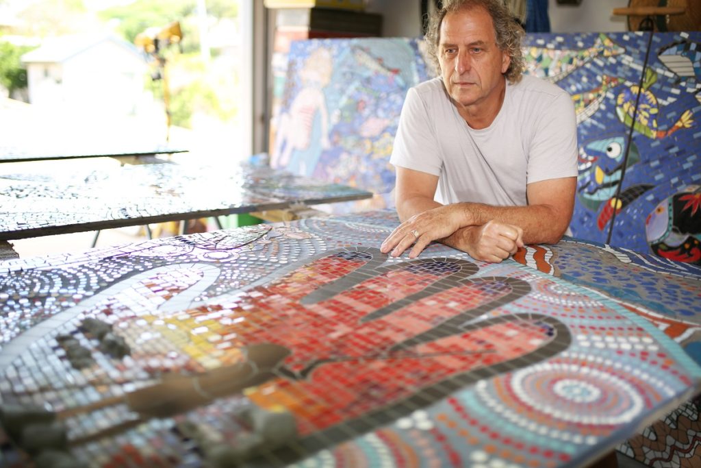 Paul Perry finishes mosaic masterpiece