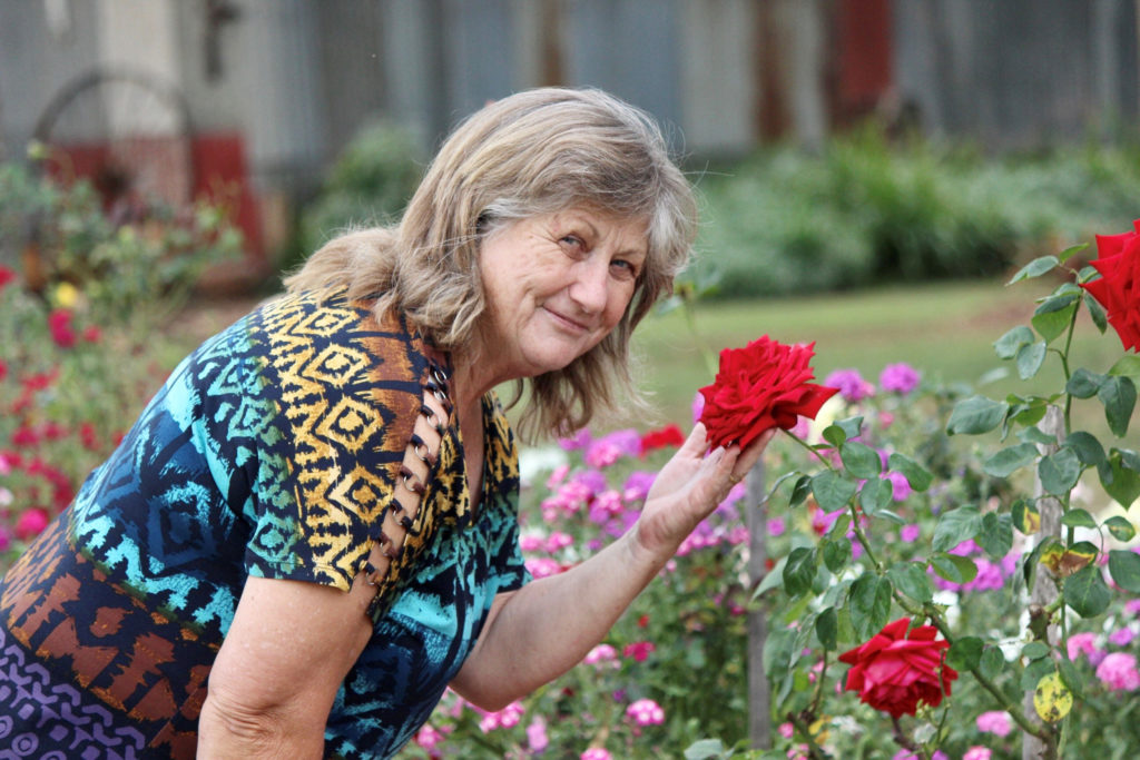 Helen White is fascinated by roses with many growing in her garden beds handed down through the generations.