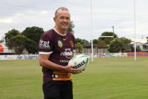Cr Vince Habermann at Salter Oval Rugby fields.