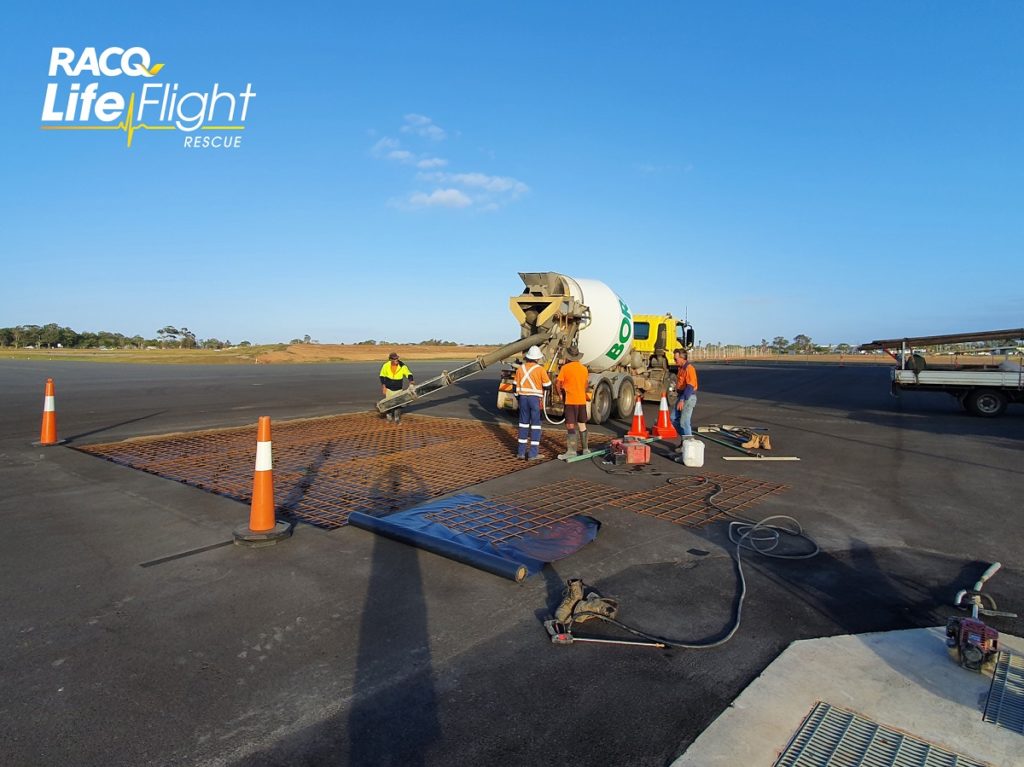 RACQ-LifeFlight-Rescue-Bundy-parking-pad-1