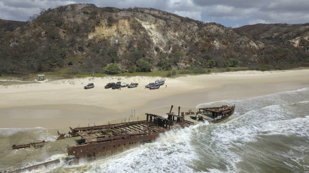 Fraser Island 4WD trip, SS Maheno