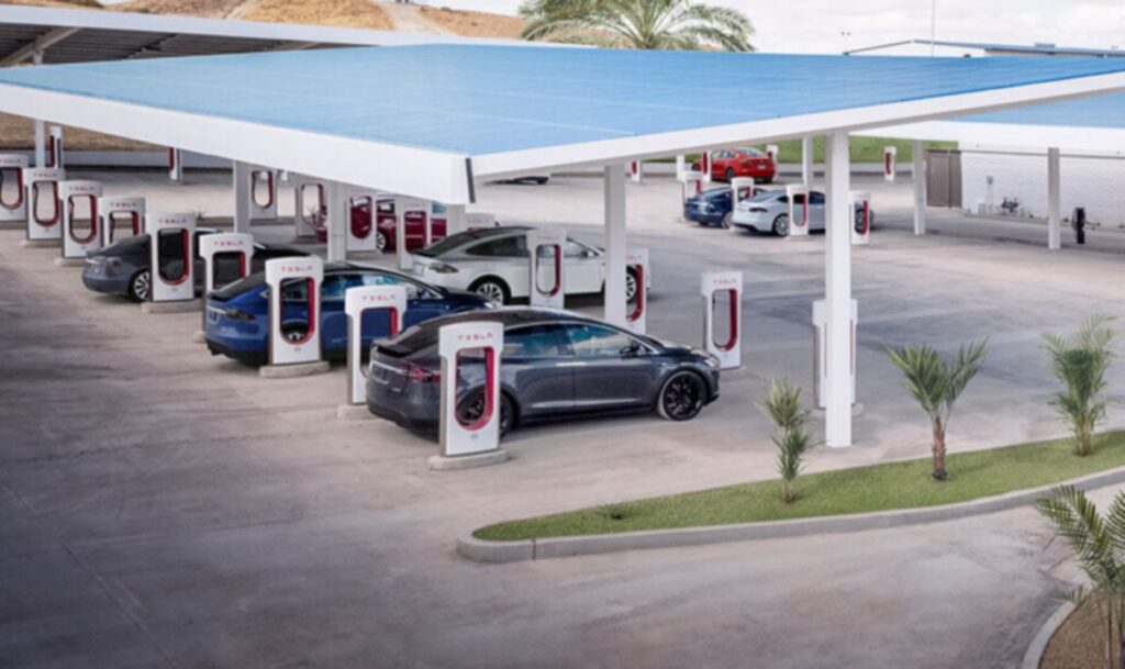 Tesla Supercharger station