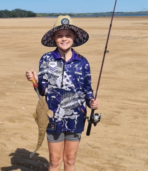 flathead caught in Kolan river