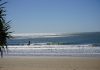 Beautiful beach weather before cold change