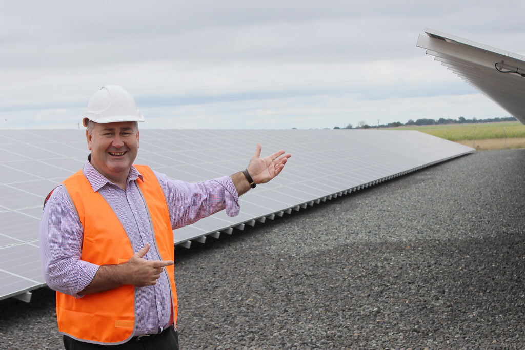 wastewater plant solar installation