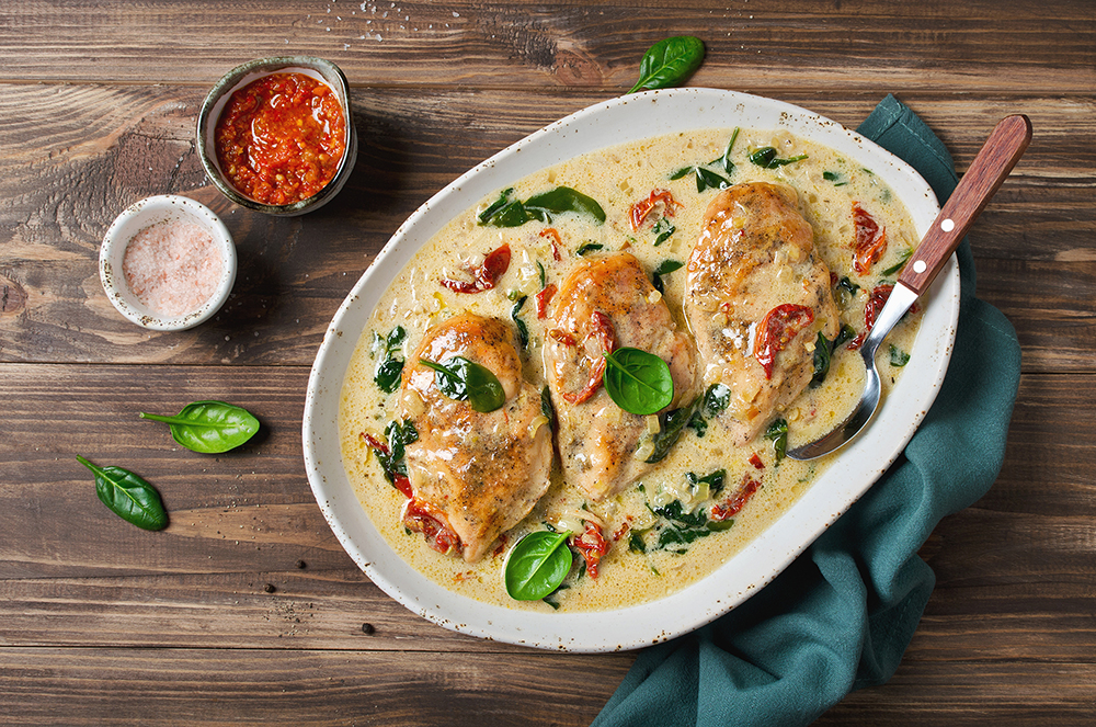 creamy chicken with rice
