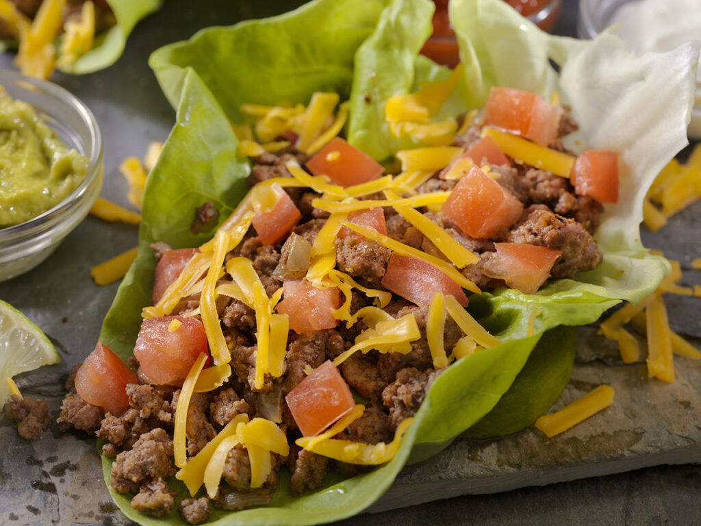 Lettuce cup taco