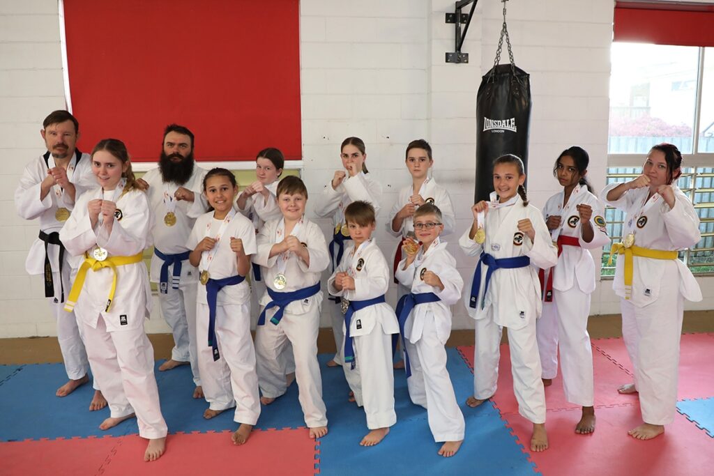 ASP taekwondo students