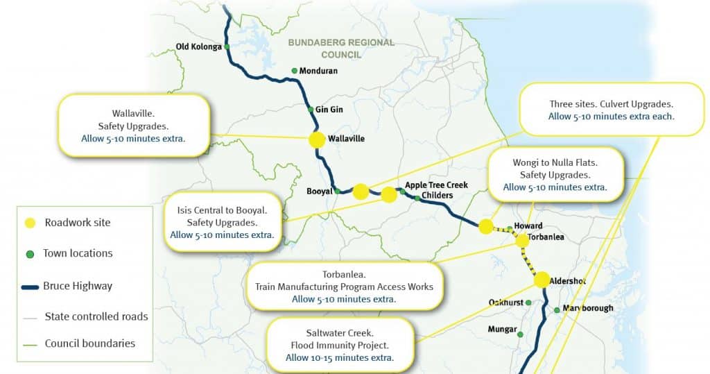 Bruce Highway safety works