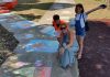 chalk the sidewalk