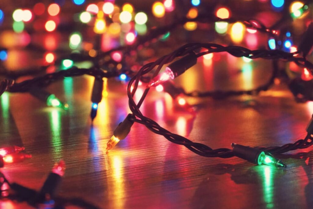 Christmas shopping lights electricals are safe