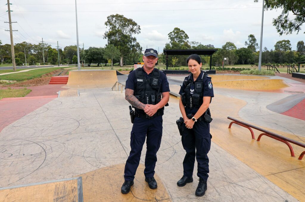 Police walla street skate park security