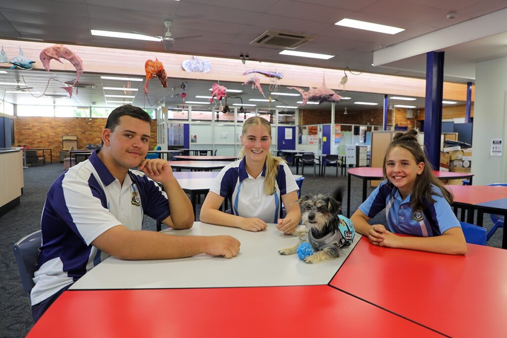 school support dog Kiwi Bundaberg State High School