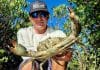 Luke Tinson with a ripper mud crab.