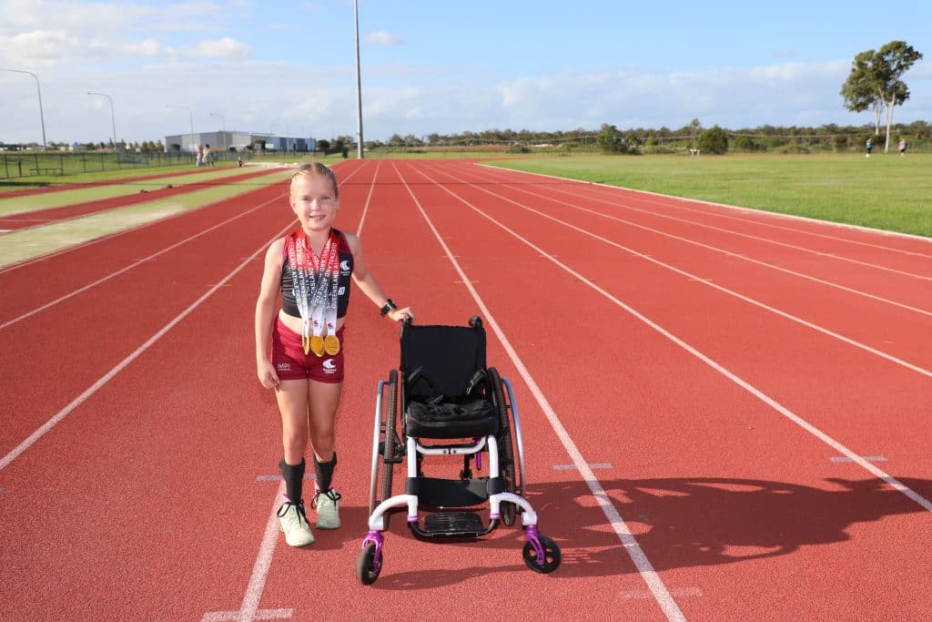 Hallee McCoombes Australian record para-athlete