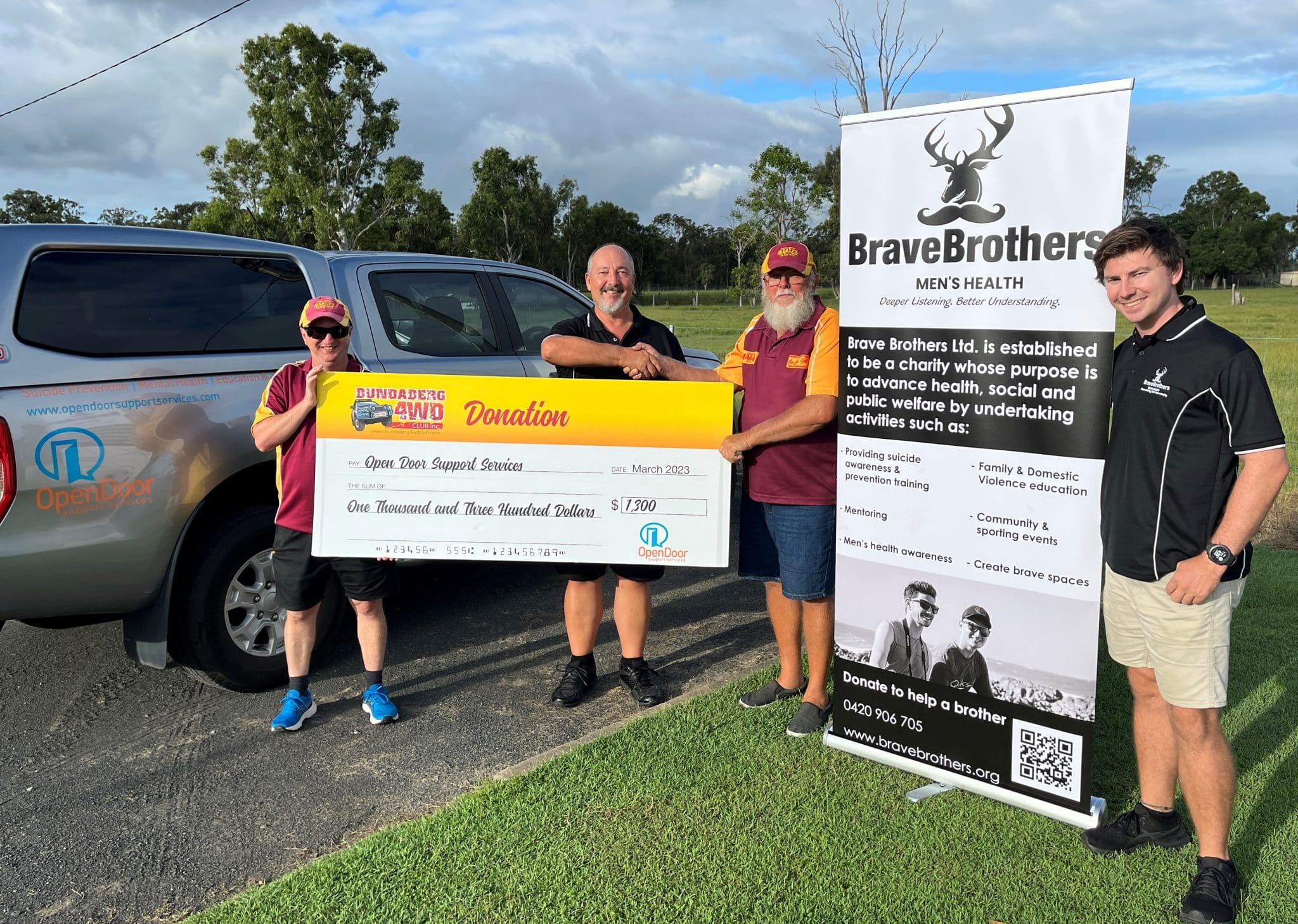 Club Donates To Open Door Support Services Bundaberg Now
