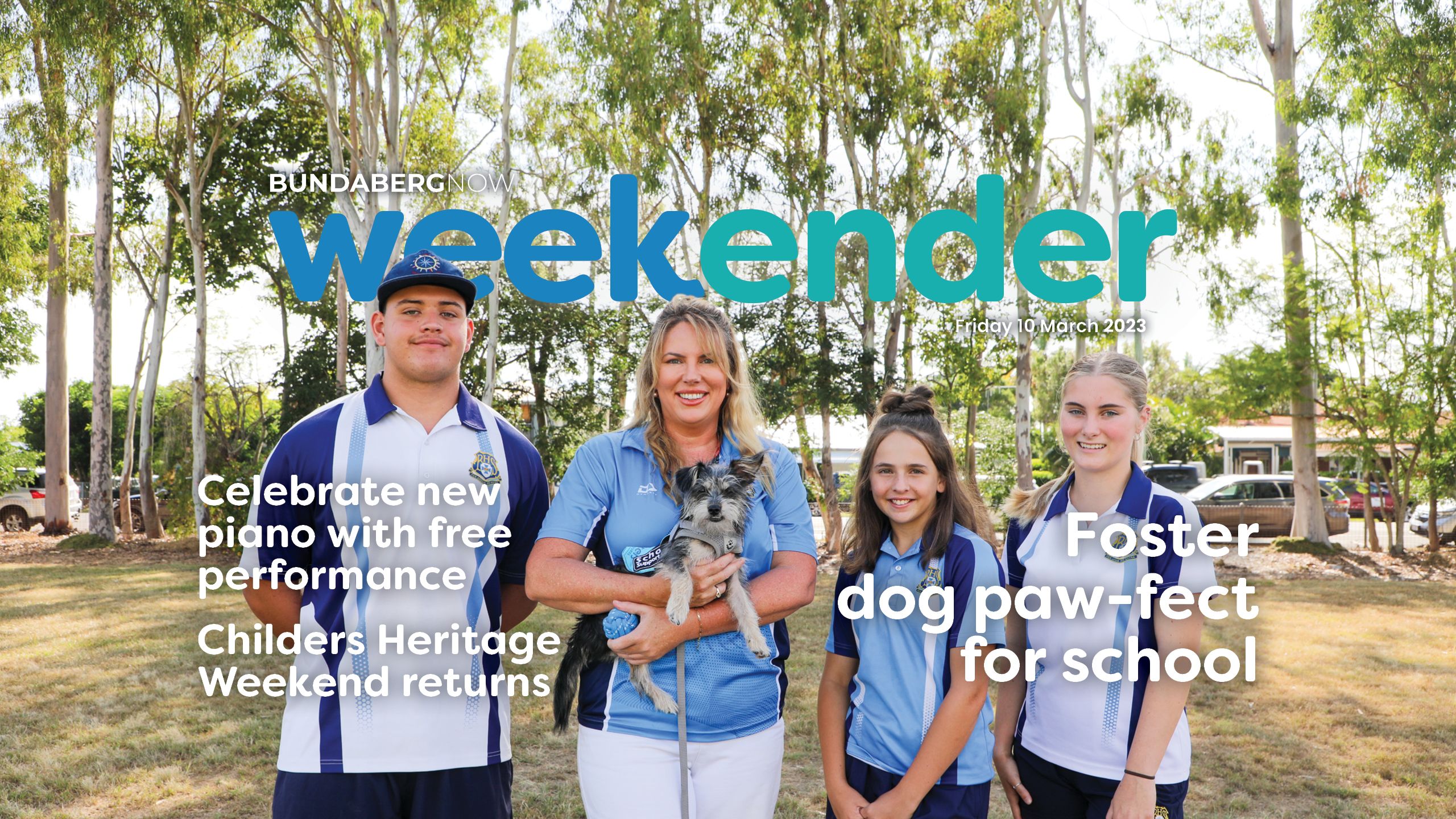 Weekender: Foster dog paw-fect for school