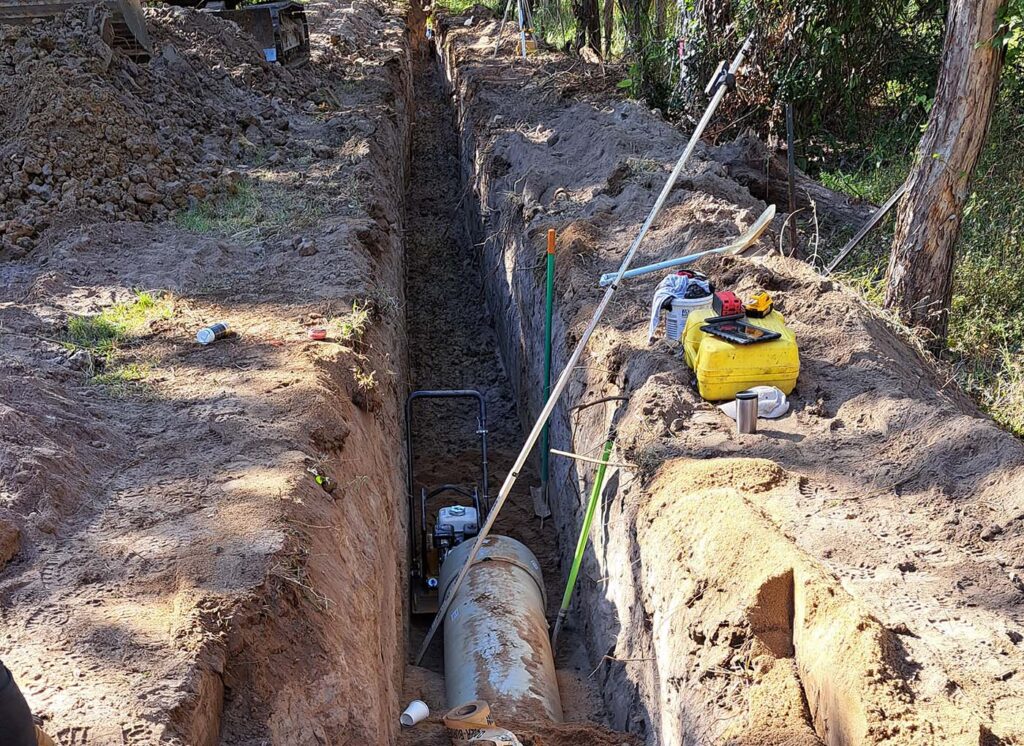 coastal sewerage diversion pipeline