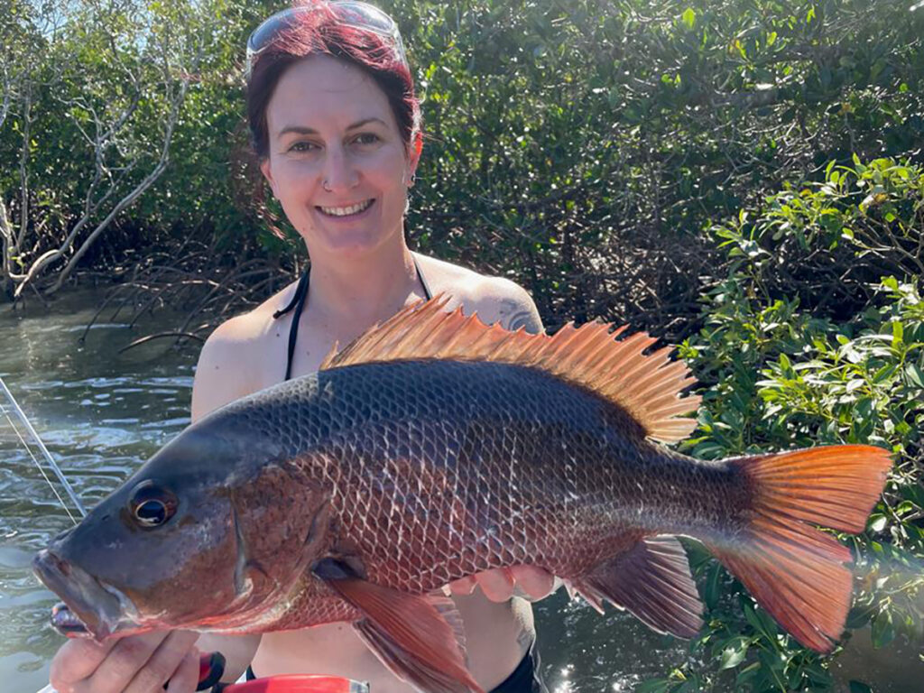 Cracking inshore fishing Angela Robertson catch of the week winner