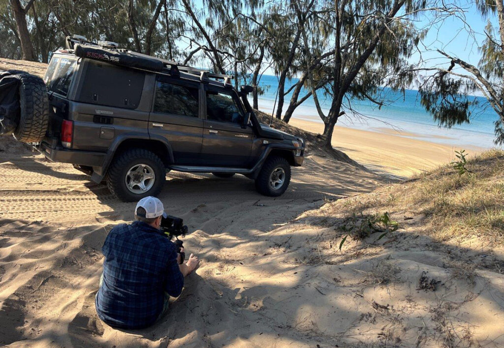 Filming of using designated access points to the beach