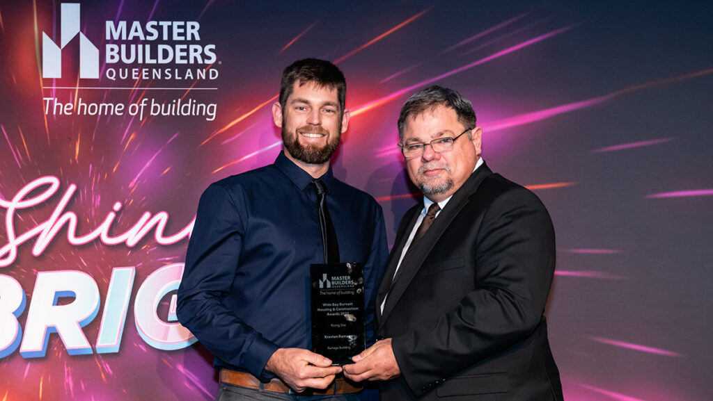 Rising Start Master Builders Award winner Kresten Ramage