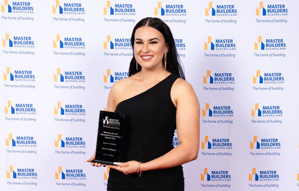 Women in Building Award winner Mariah Robinson 