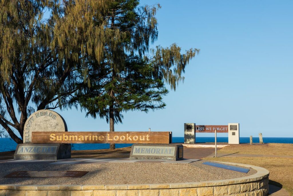 Elliott Heads Submarine Lookout ANZAC Memorial