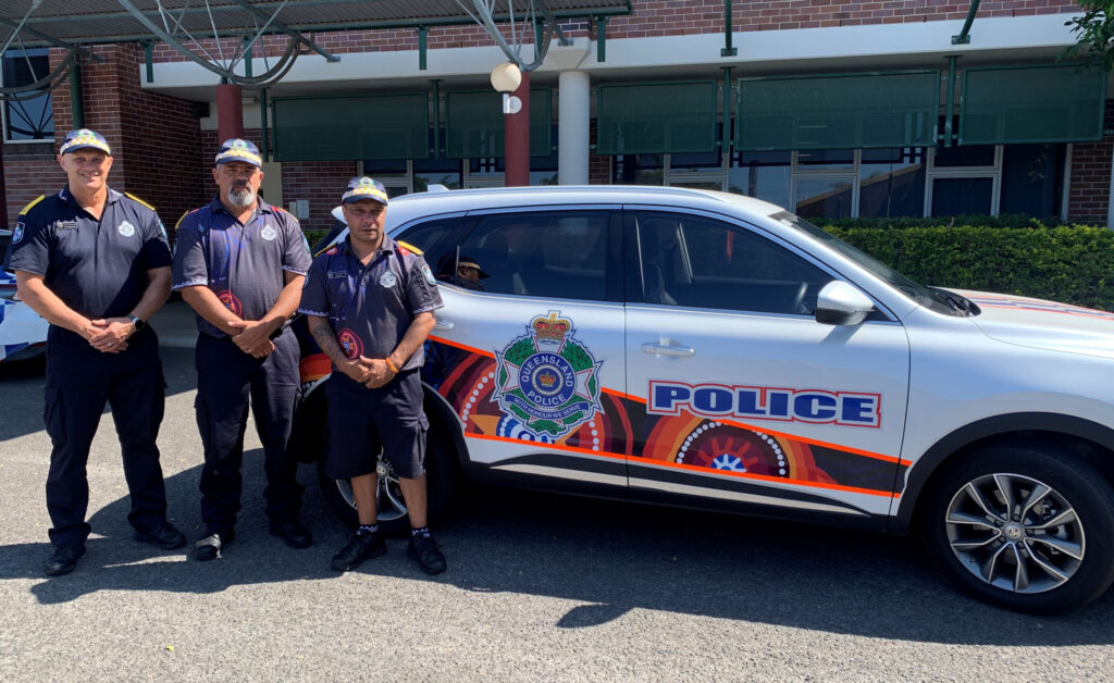 Bundaberg’s new Police Liaison Officers Hami Shelford, Geteno George and Shawn Hill