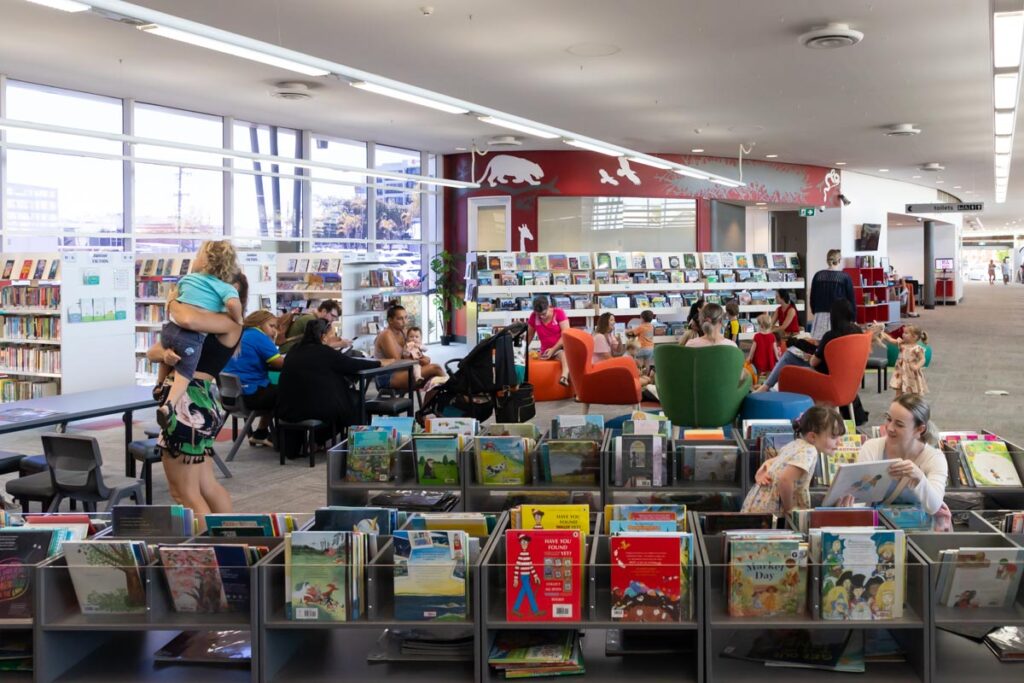 Library’s children's area colourful transformation